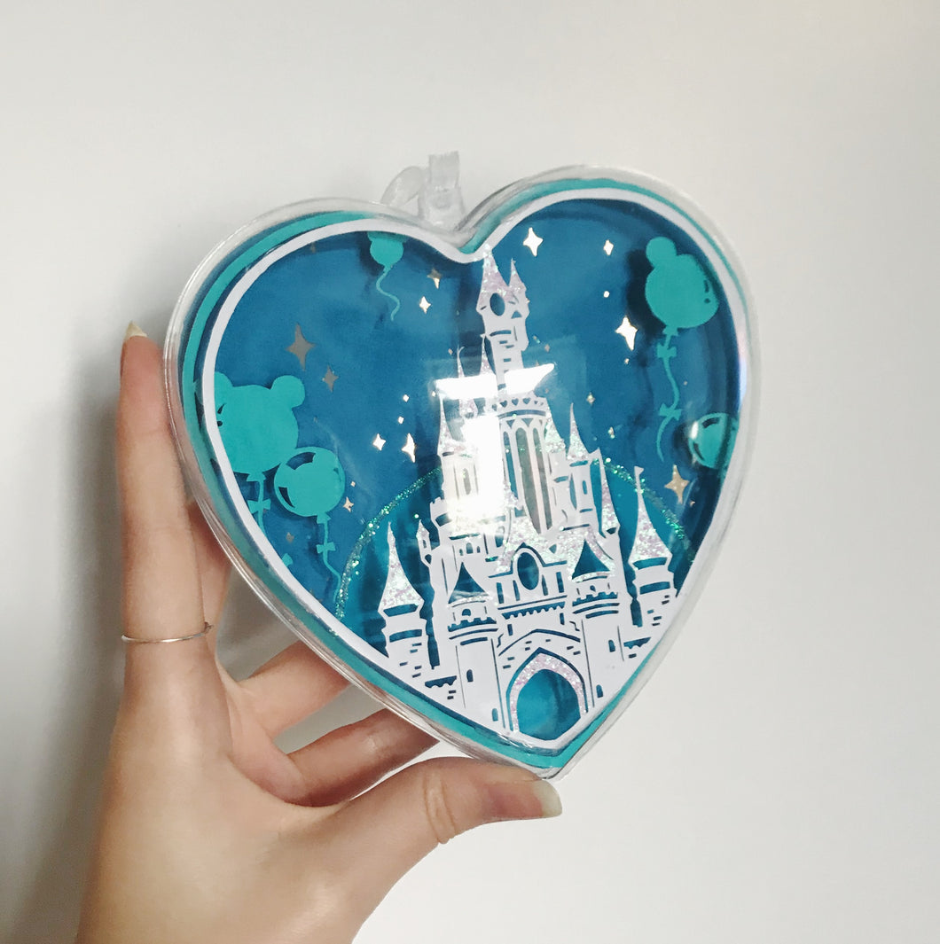 Cinderella Blue 14cm DLP Castle Heart
