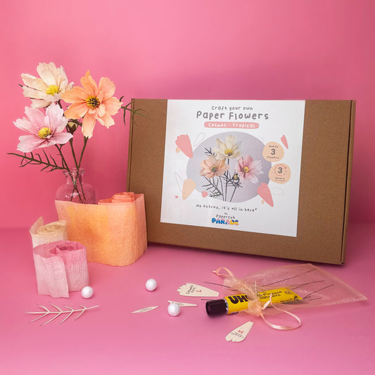Tropical Cosmos | Craft your own Paper Flowers