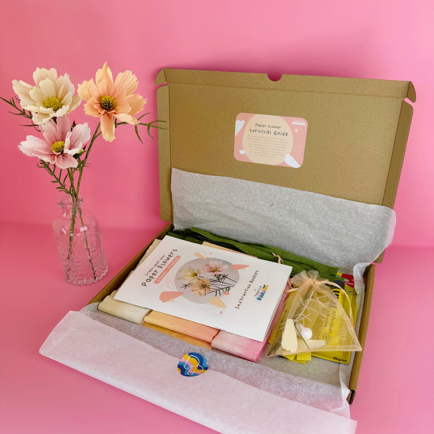 Tropical Cosmos | Craft your own Paper Flowers