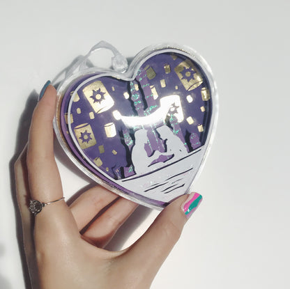 Flynn & Rapunzel 10cm Heart