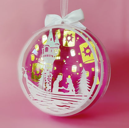 Flynn and Rapunzel Bauble