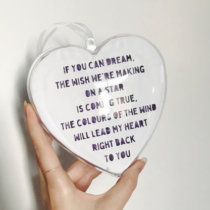 B Porter Purple 14cm Castle Heart