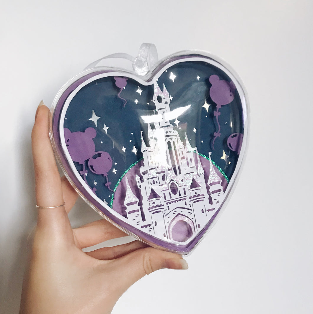 Space Purple 14cm DLP Castle Heart