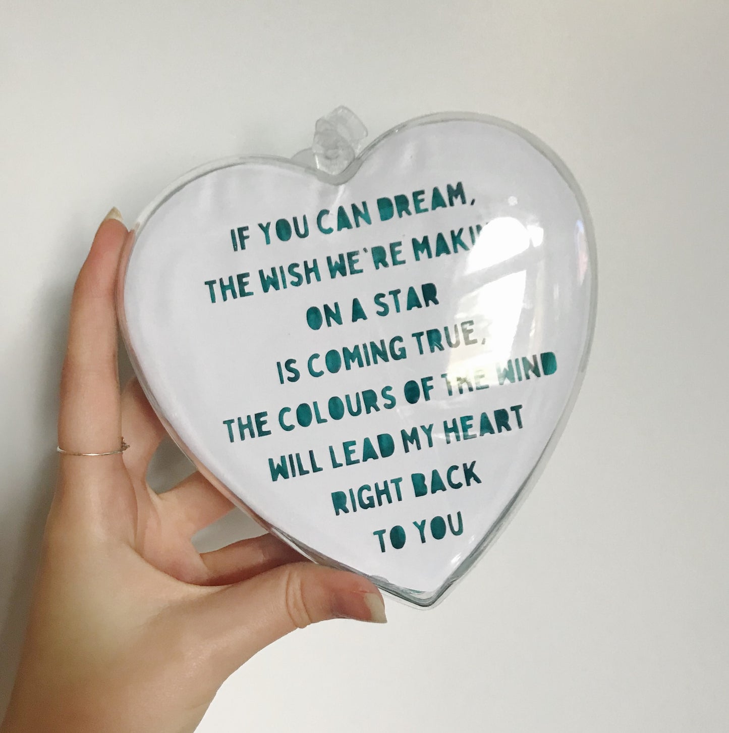 Turquoise 14cm DLP Castle heart